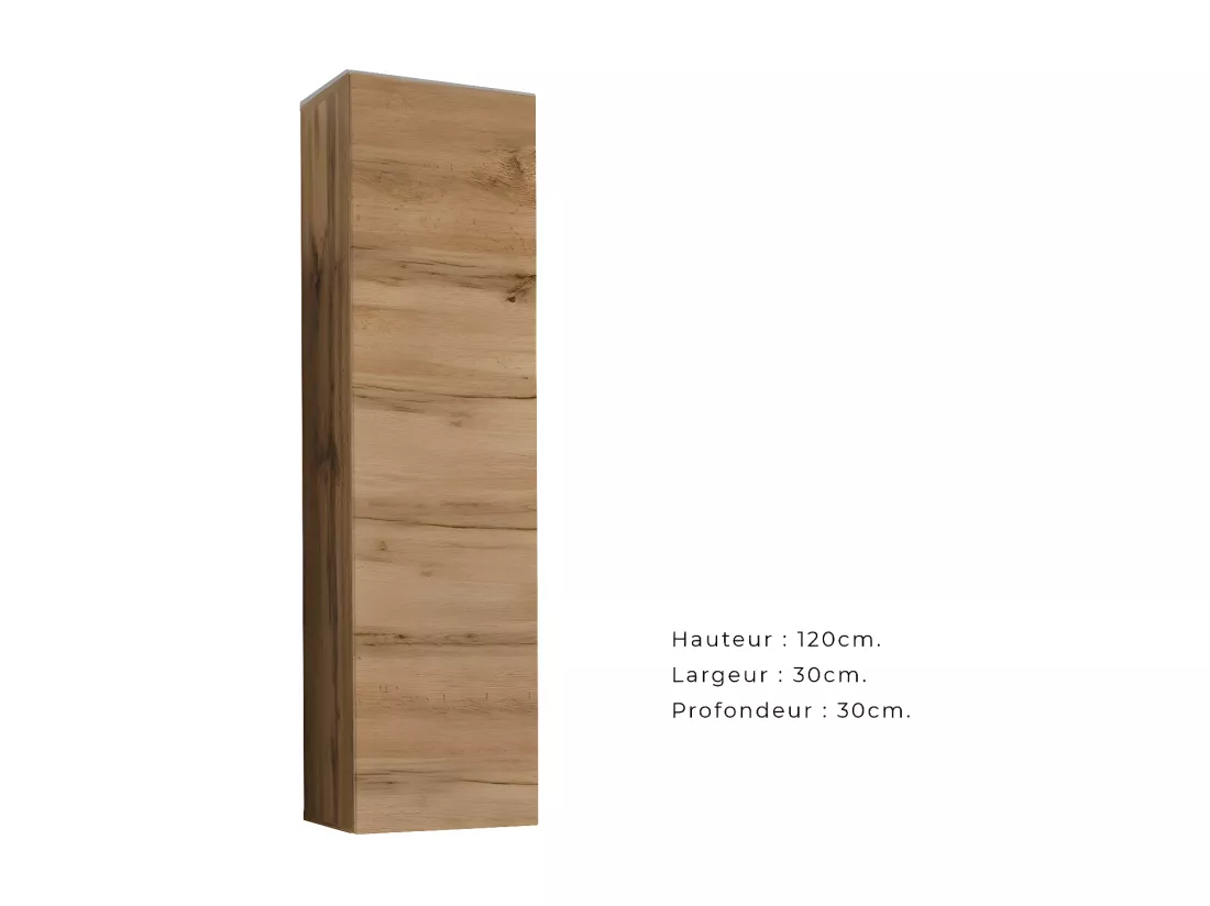 Armoire suspendue moyen modèle coloris chêne pour salon collection SWITCH.