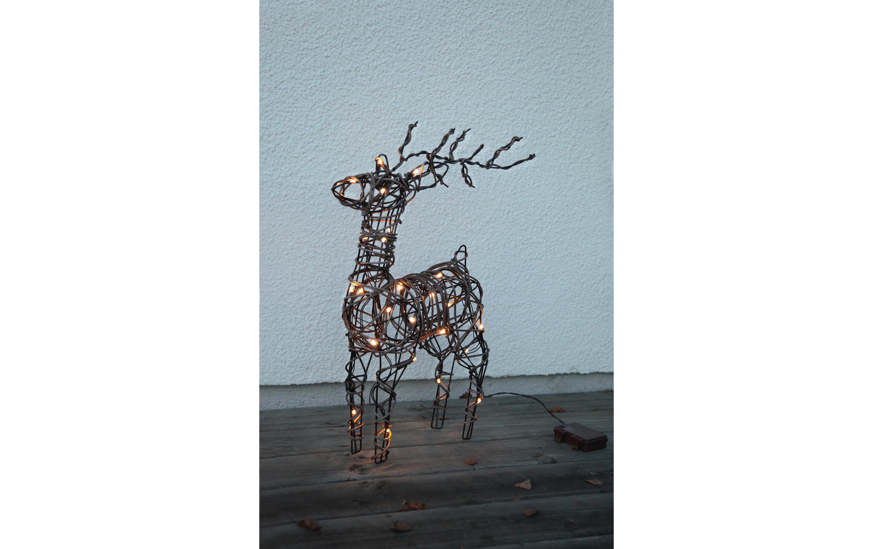 LED-Figur Vixen Rentier, 55 cmLED Weihnachtsdekoration Rentier