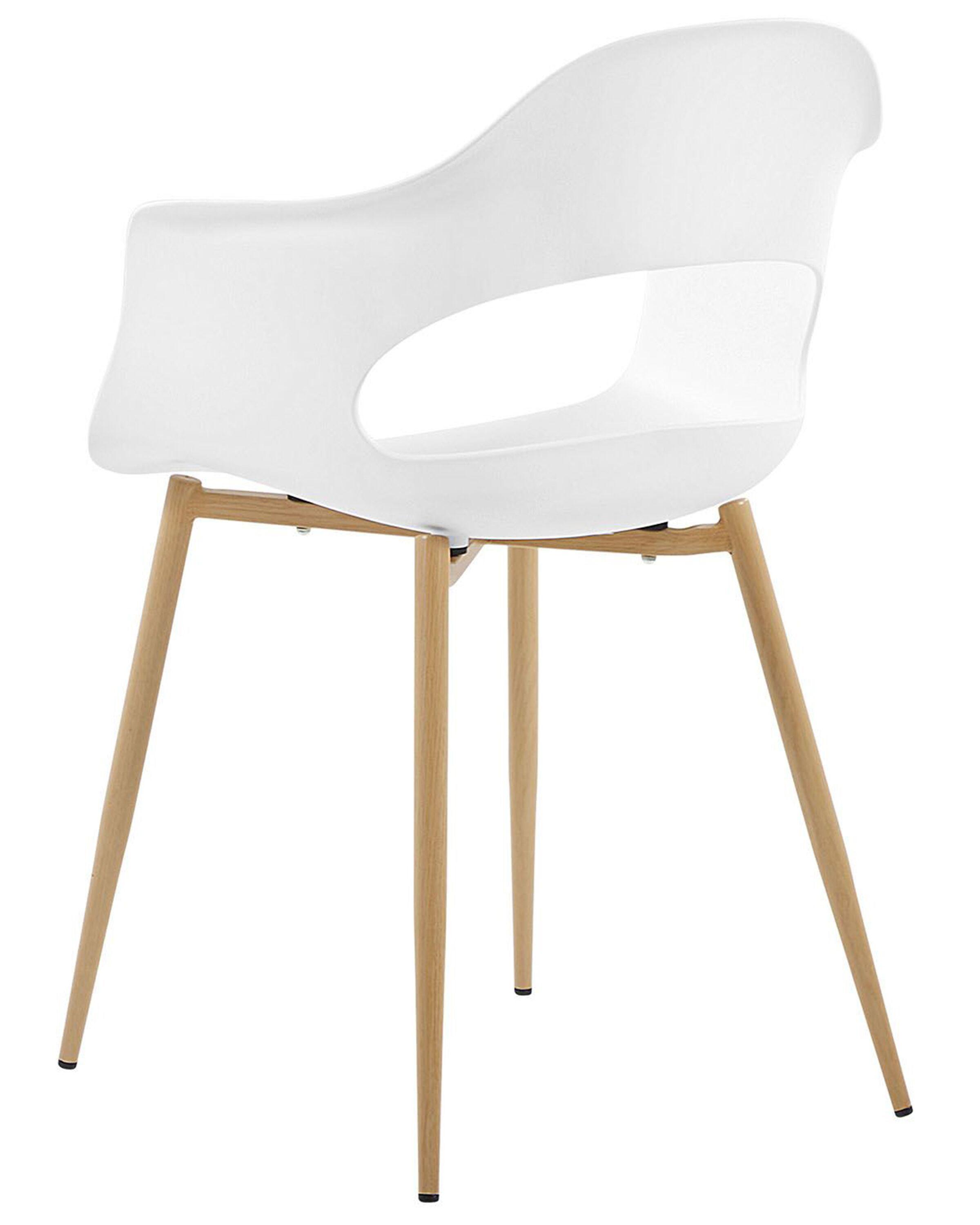 Set van 2 eetkamerstoelen UTICA Wit