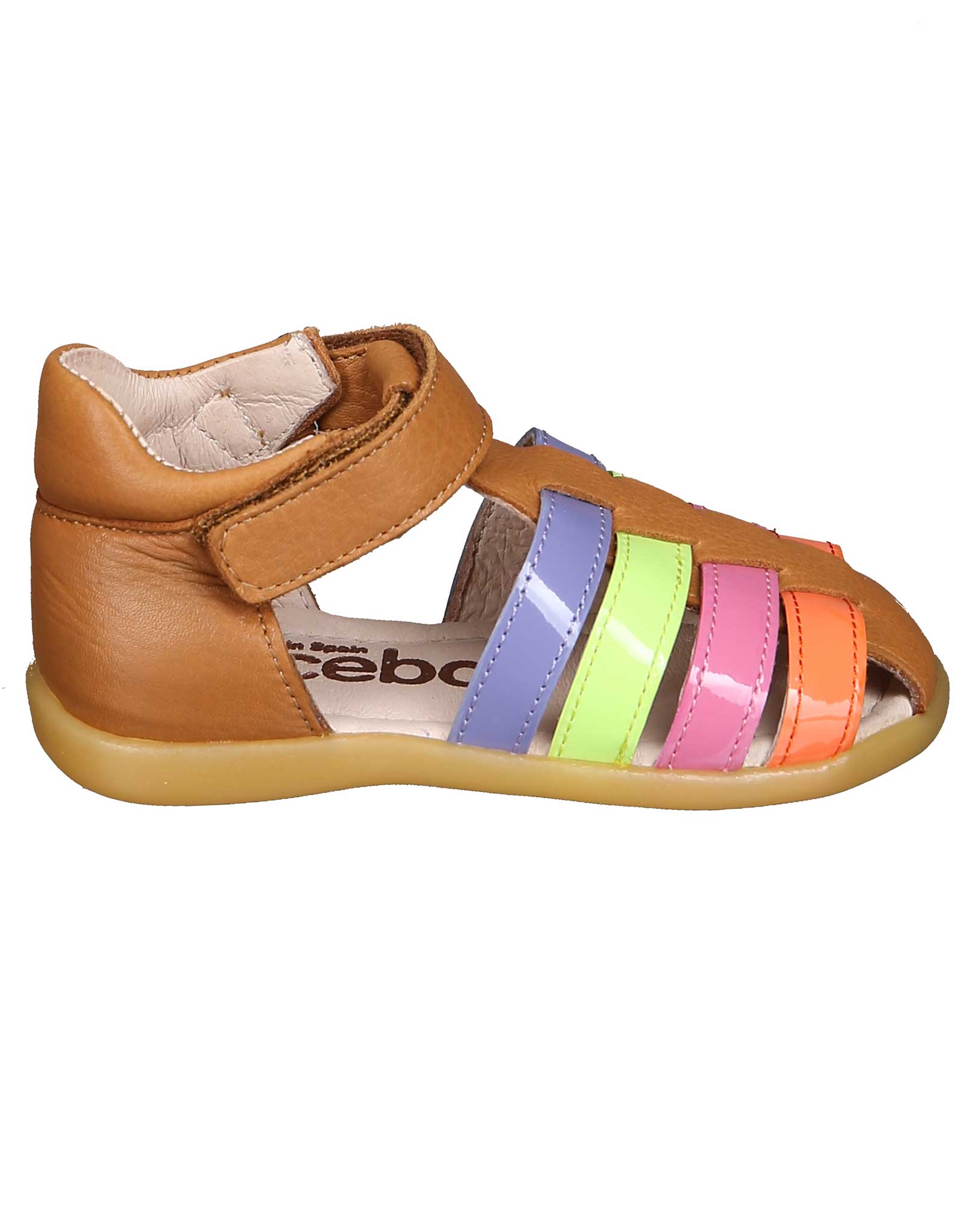 Lauflern-Sandalen AMBRA mit Zehenschutz in honey