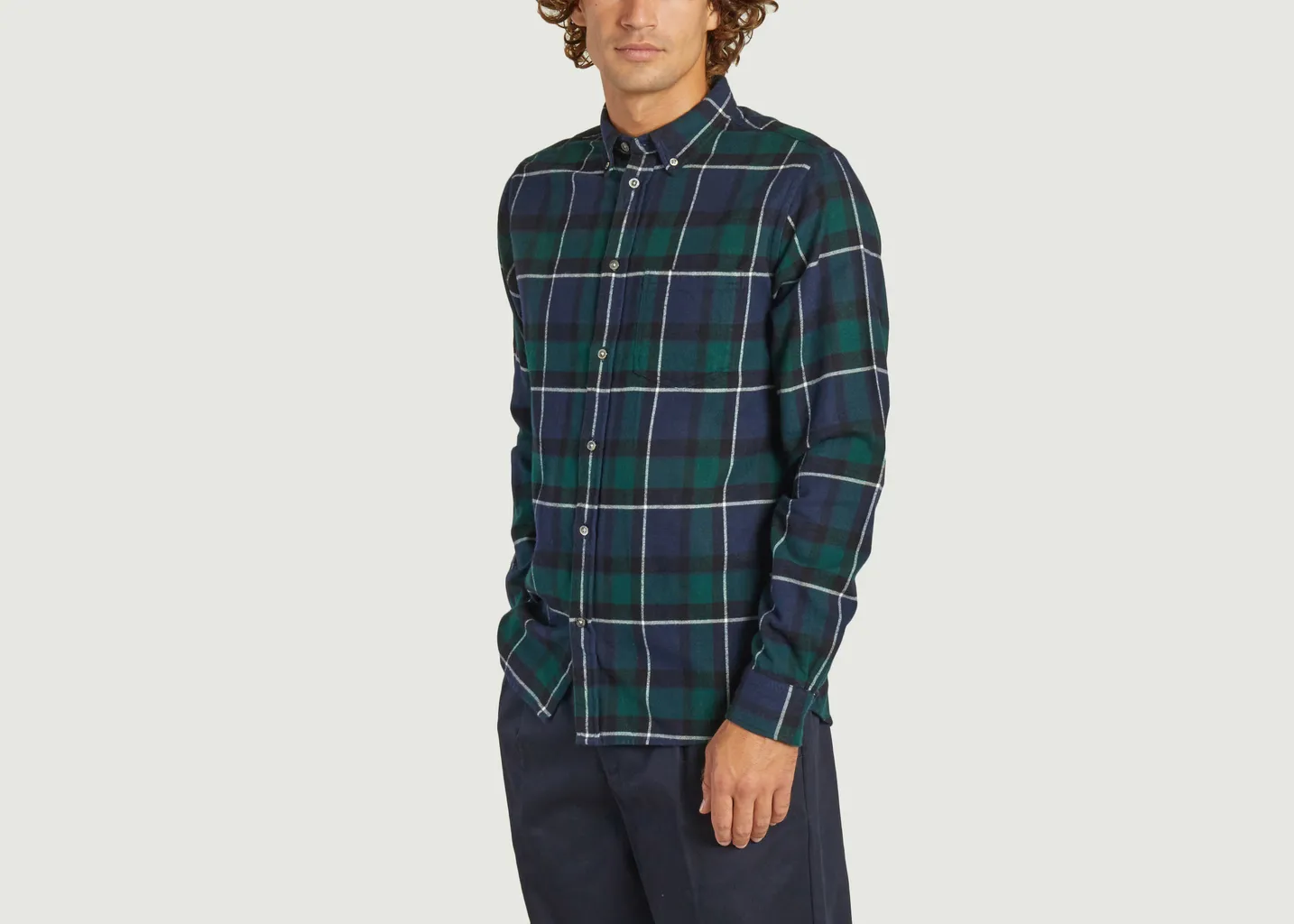 Chemise Anton en flanelle brossée à carreaux Norse Projects