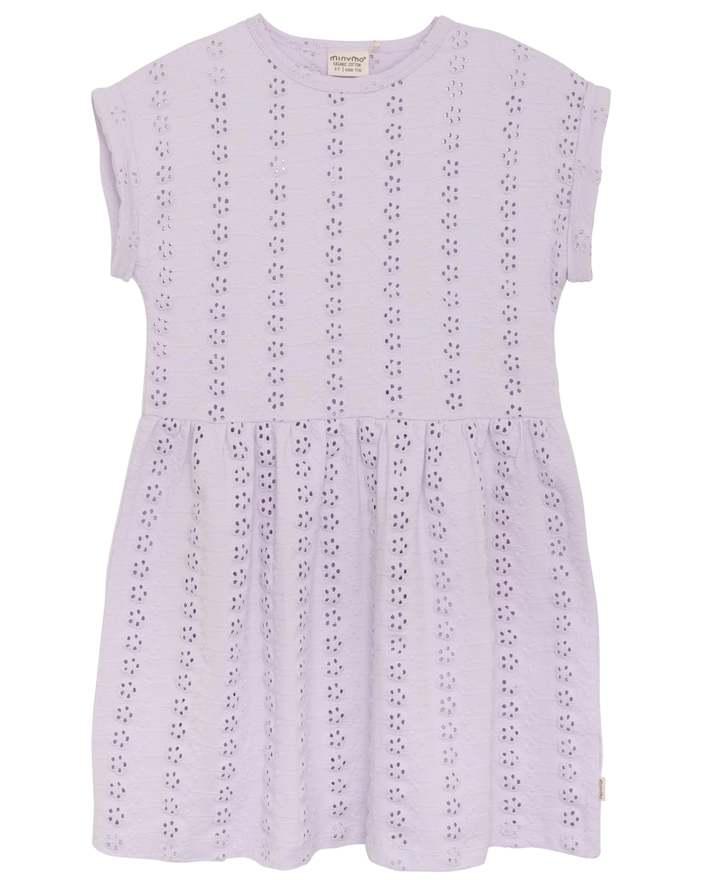 Kurzarmkleid BLUMEN in lila