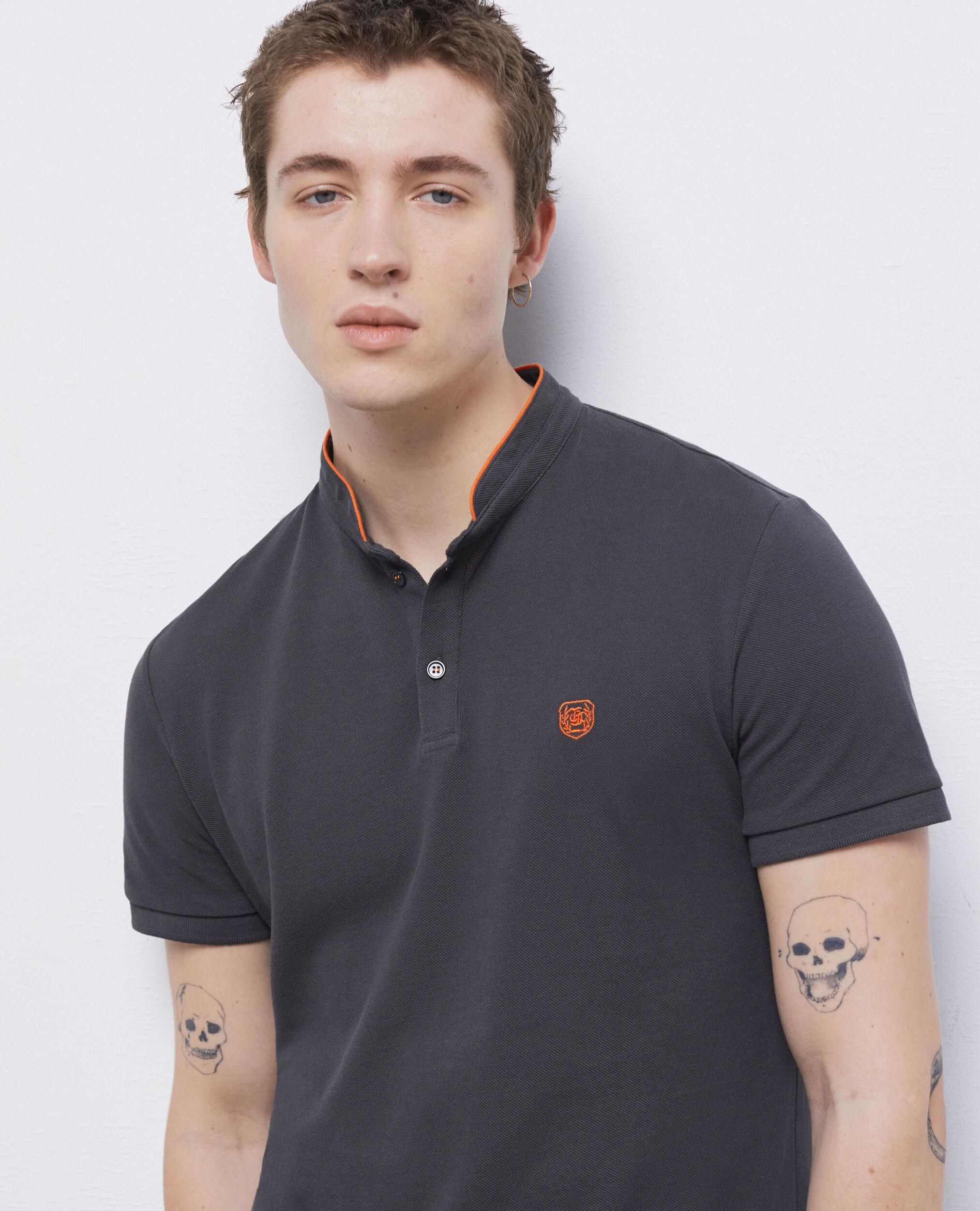 Polo col officier noir