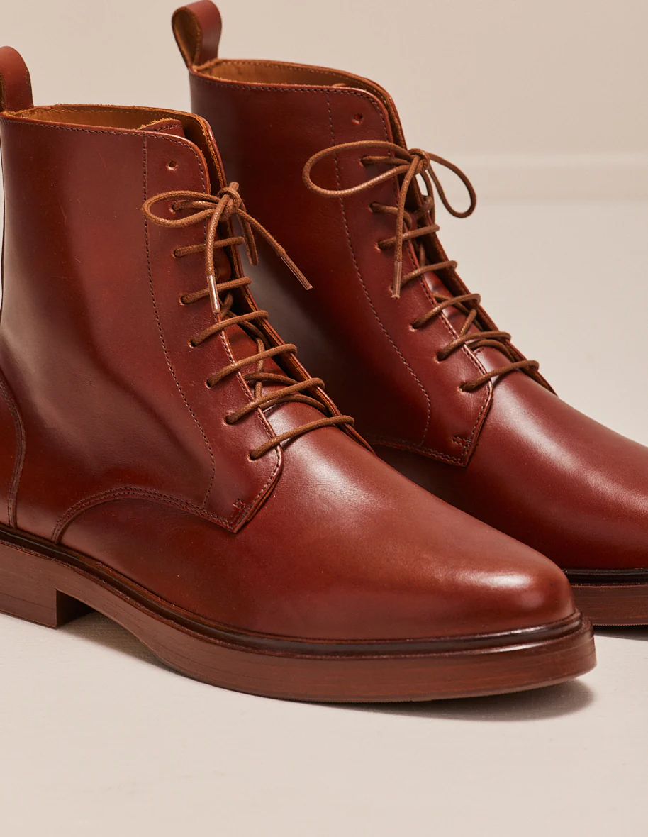 Bottines Timothée - Cuir cognac