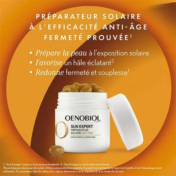 Oenobiol Sun Expert Anti-Idade - Preparação Solar - 30 cápsulas