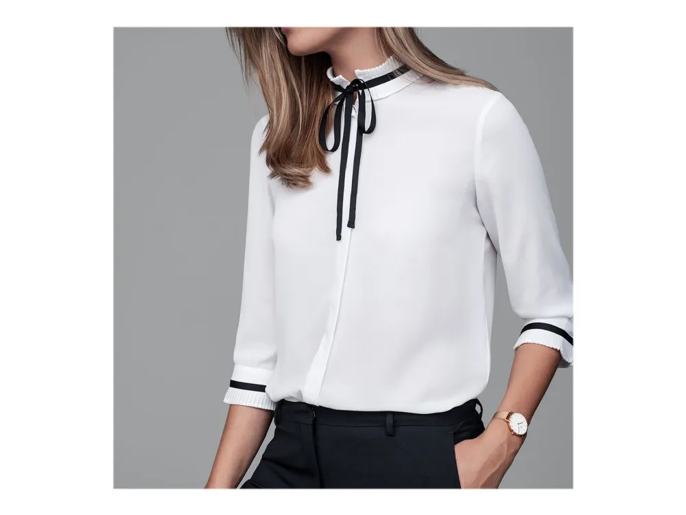 Daniel Wellington Classic Petite Melrose - Armbåndsur - kvarts - analog - roseguld - æggeskalshvid