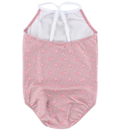 Petit Crabe Badeanzug - UV50 - Pink m. Blumen