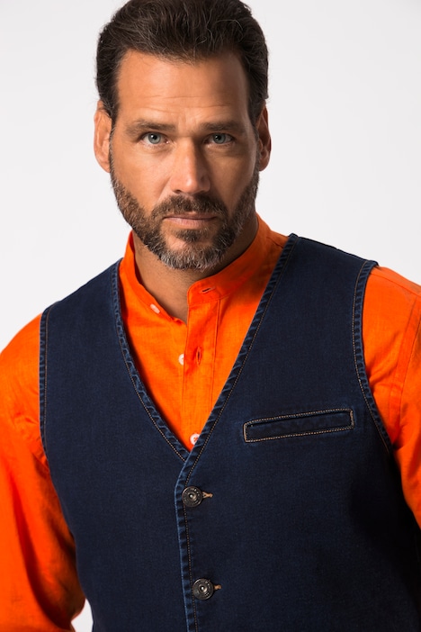 Jeansweste FLEXNAMIC®, V-Ausschnitt