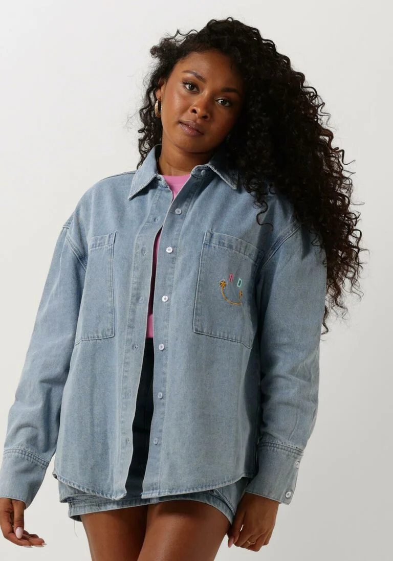 REFINED DEPARTMENT lichtblauwe refined department blouse ginny