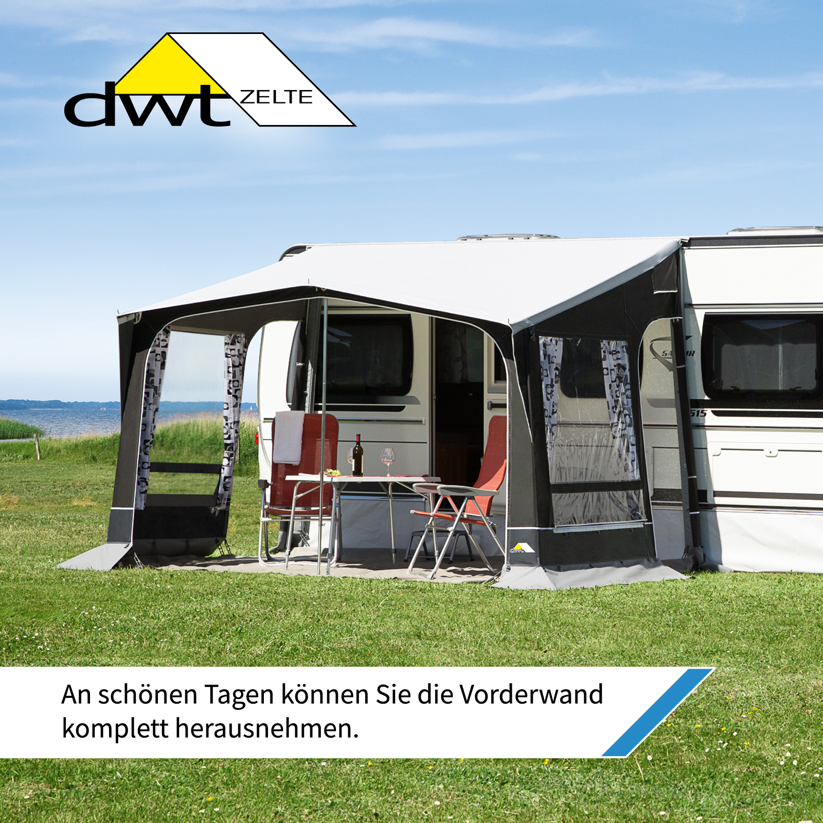 DWT Jazz 300 x 240 cm caravanvoortent - Maat 1