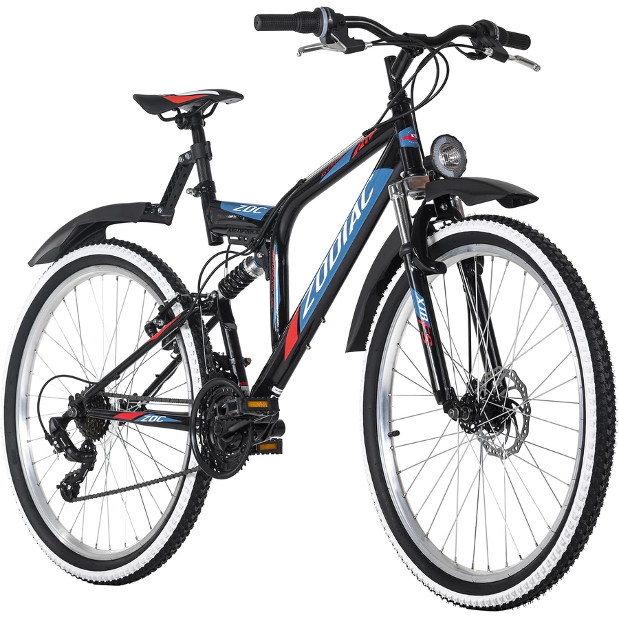 KS Cycling Mountainbike ATB Fully 26 Zoll Zodiac Schwarz-Rot