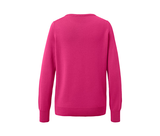 Merino-Feinstrickpullover, himbeere