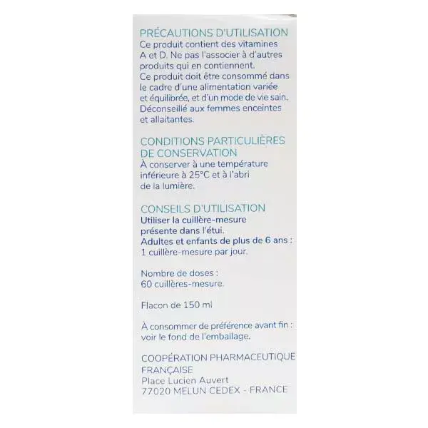 Óleo de fígado de bacalhau 150ml