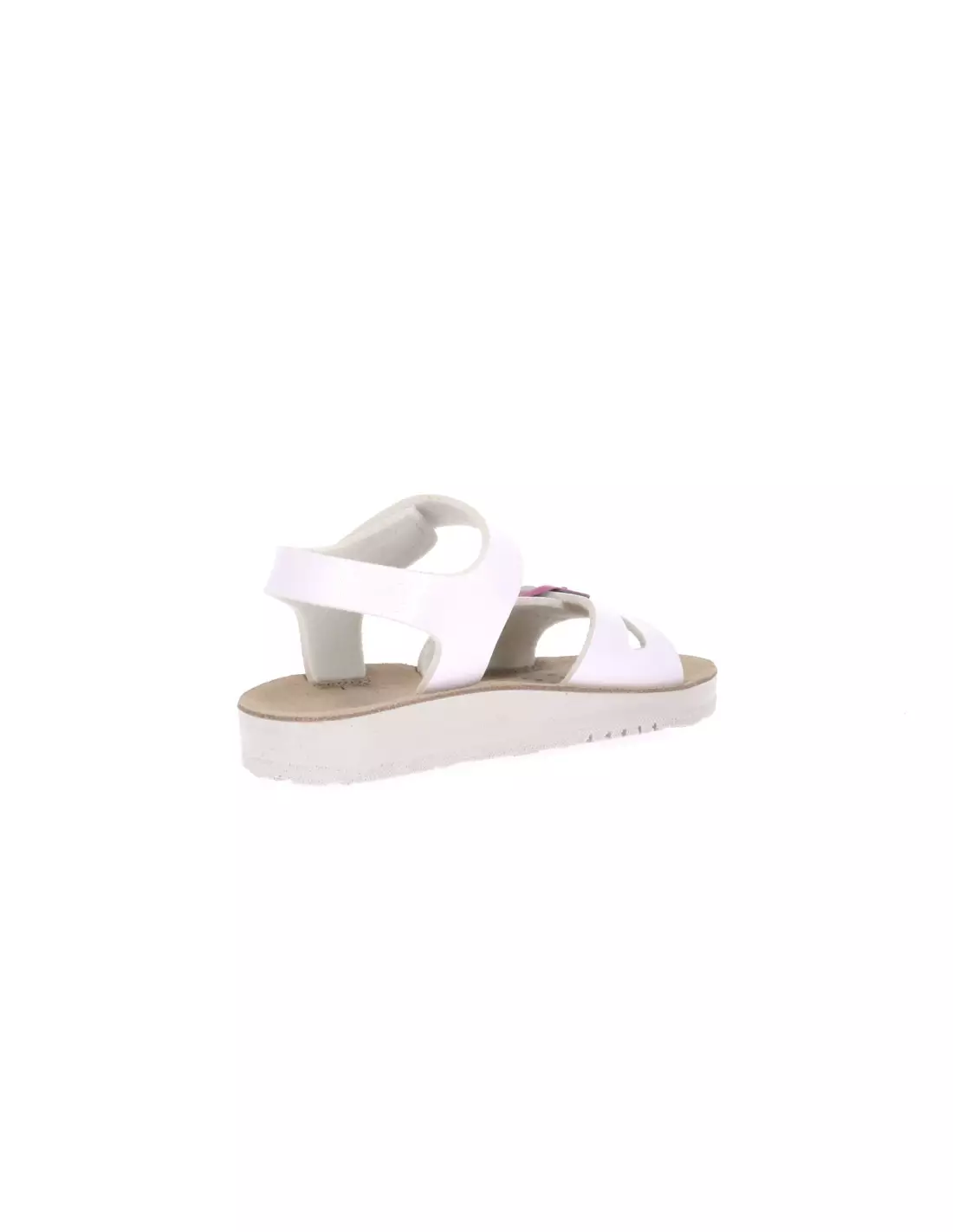 GEOX J15EAB - Sandales & nu-pieds WHITEFUCHSIA