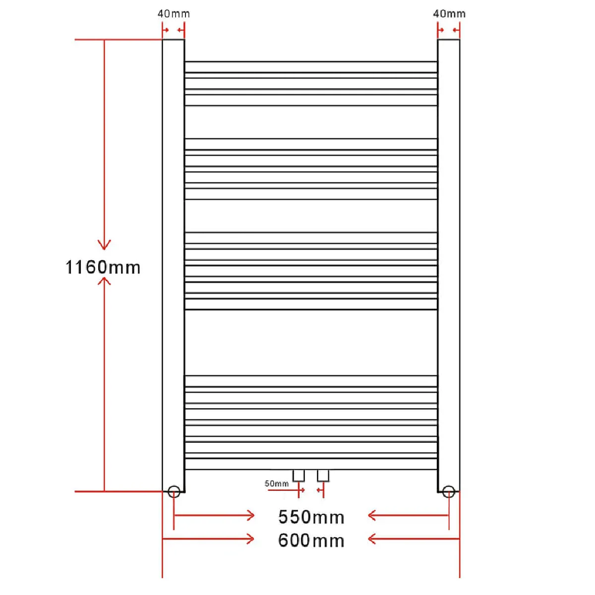 VidaXL 600x1160mm