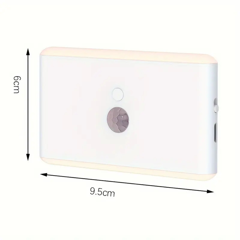 (95mm) Kabellose LED Lichtleiste Magnetischer Bewegungsmelder Schrankleuchte Motion Sensor Nachtlicht mit 5 Modi - Weiss