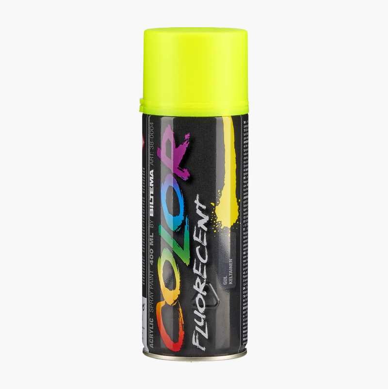 Spraymaling, fluorescerande, gul, 400 ml