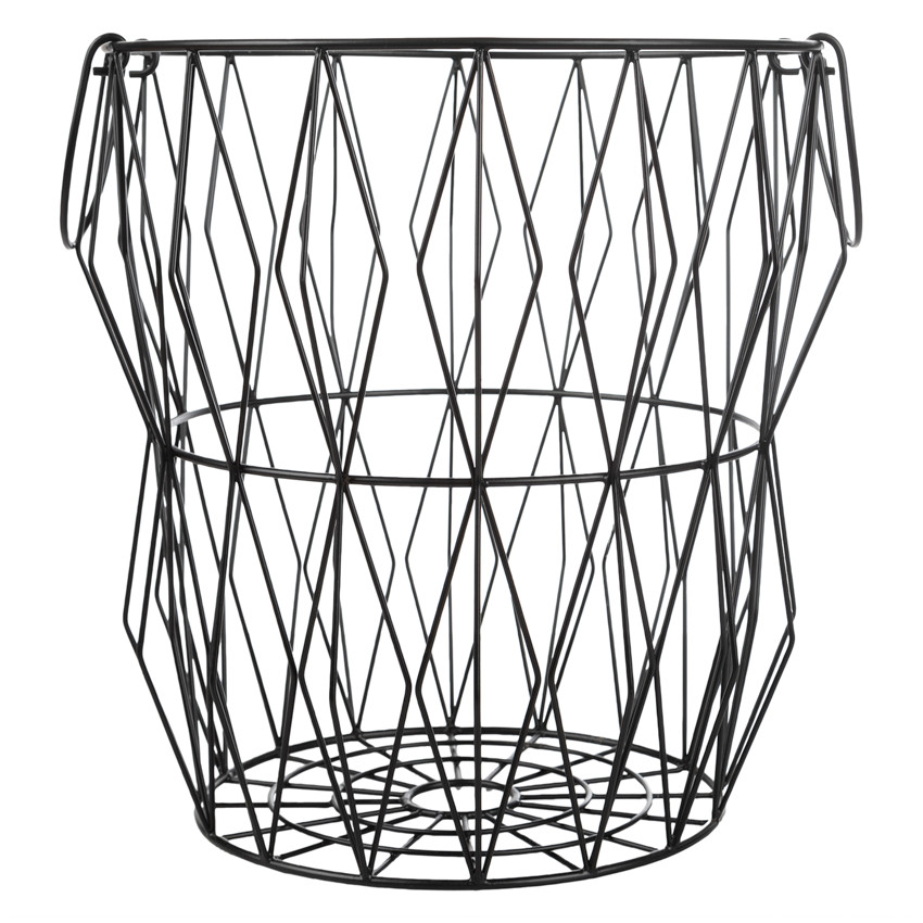 Panier de rangement en métal