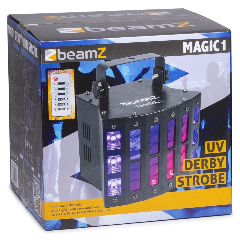 BeamZ Magic1 Derby met stroboscoop