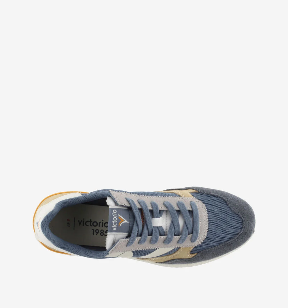 ANIMA - SPORT RETRO Baskets en mesh pour homme MARINO