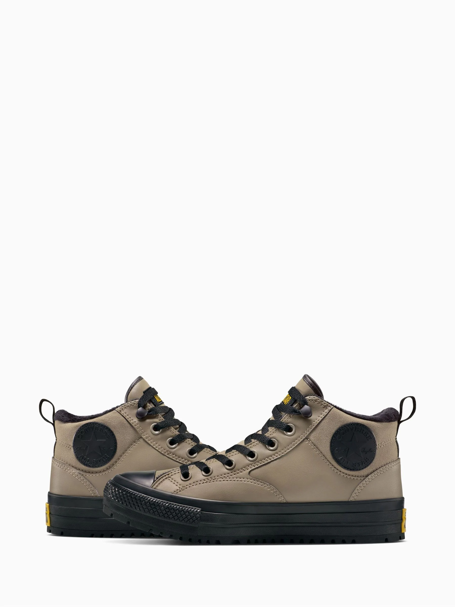Grijs - Converse Chuck Taylor All Star Malden Street Mid Top Trainers