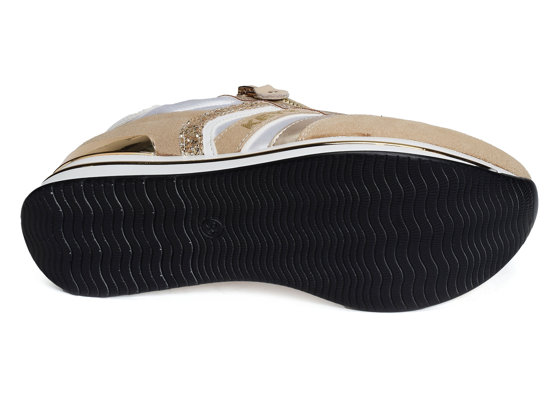 Flange beige blanc