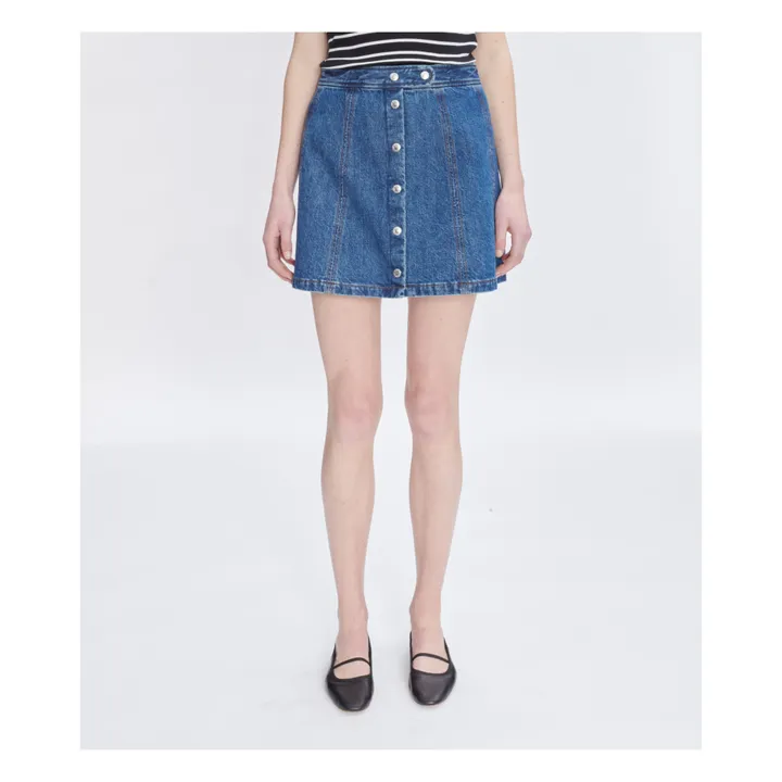 A.P.C. Jupe Poppy | Bleu indigo