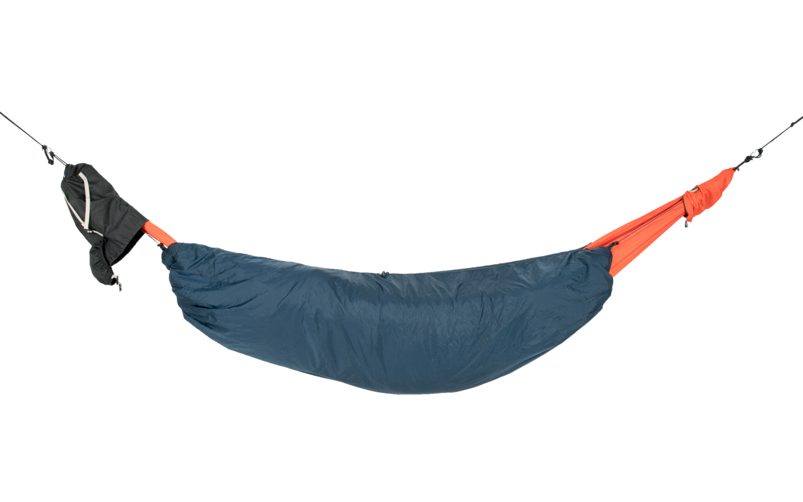Ticket to the Moon Moonquilt Compact Hängematten Schlafsack 200 x 140 cm blau/orange