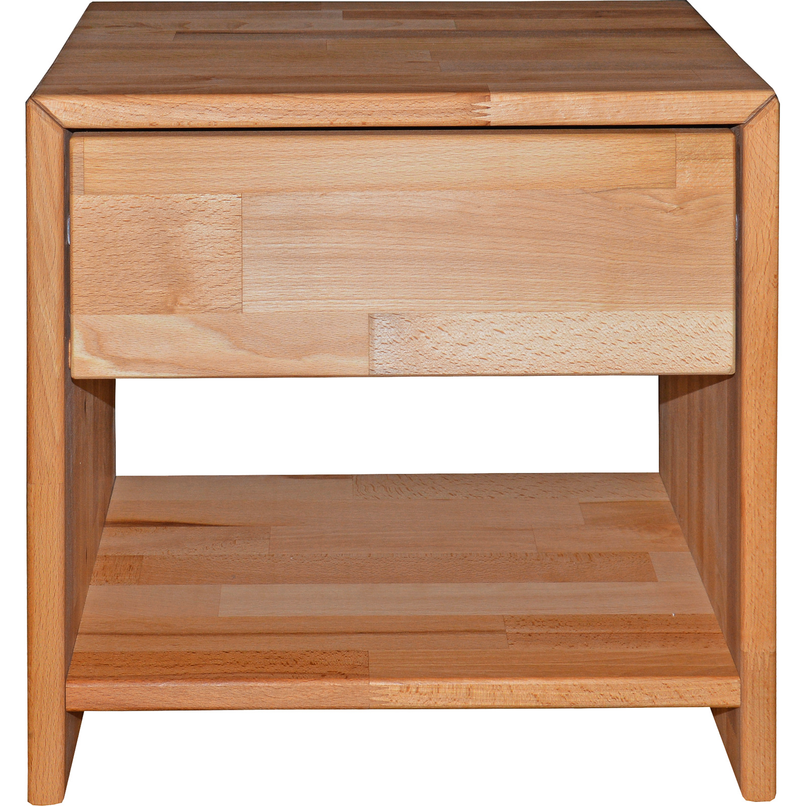 Nachttisch Sarah Buche massiv 40 x 40 x 33 cm