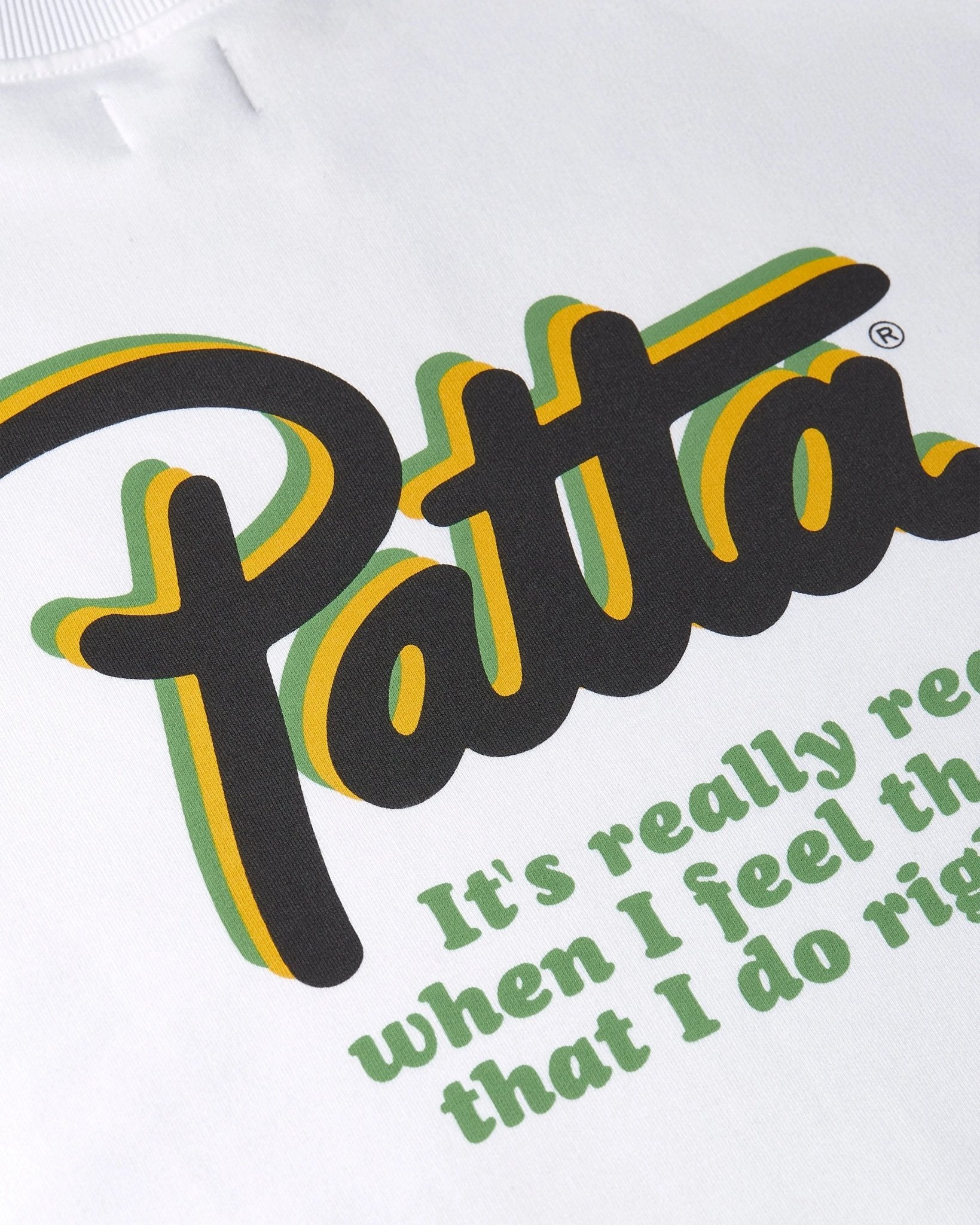 Patta Block Party Crewneck Sweater (White)