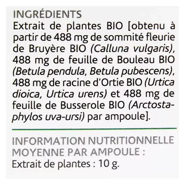 Naturland Urinary Comfort Orgânico 20 ampolas