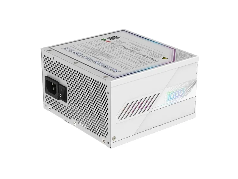 AORUS ELITE AE1000PM PG5 ICE - Strømforsyning (intern) - ATX12V 3.0/ EPS12V - 80 PLUS Platinum - AC 100-240 V - 1000 Watt - aktiv PFC