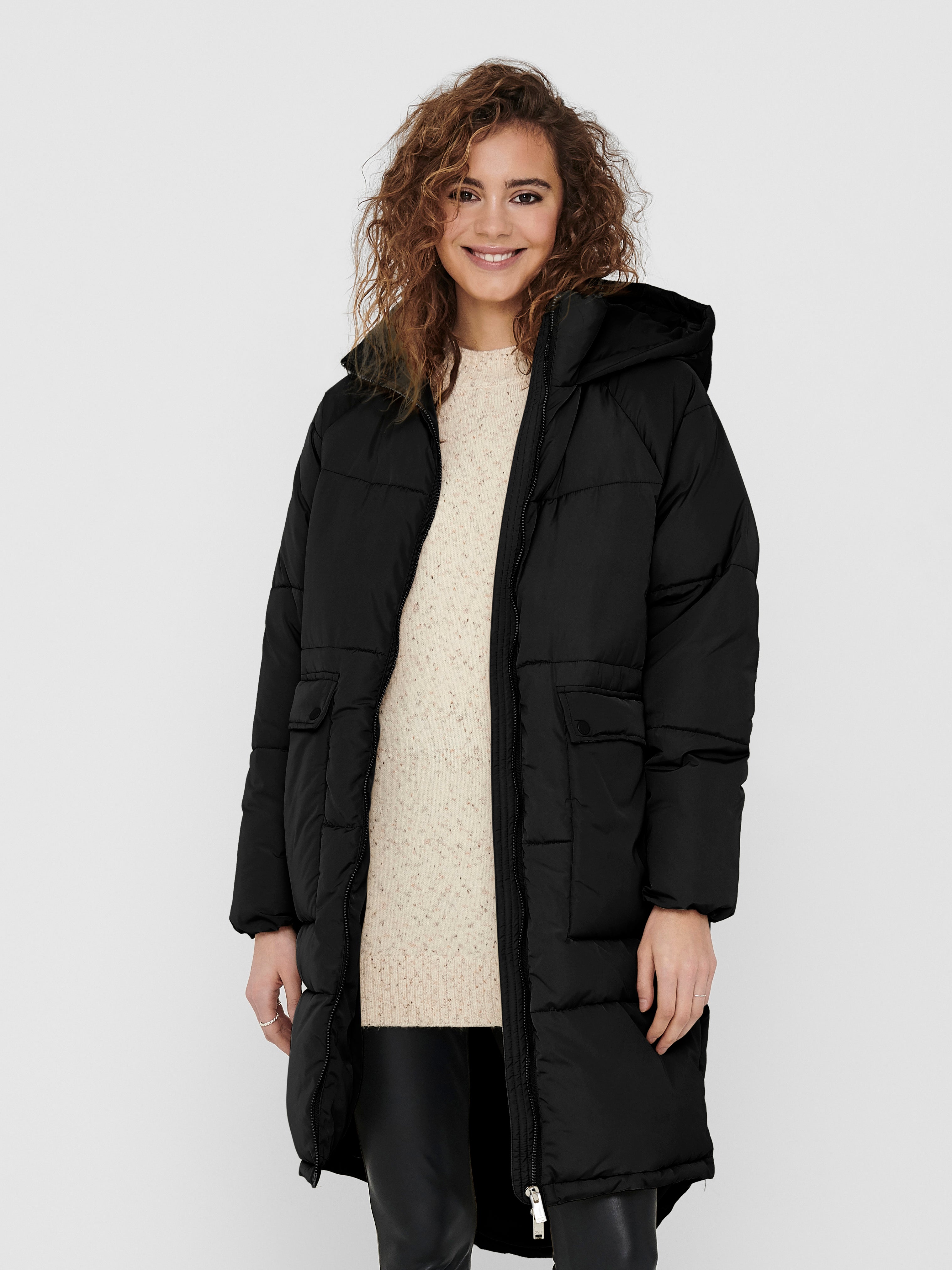 ONLGABI Steppmantel Black