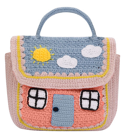 Stella McCartney Kids Handtasche - Strick - Rosa m. House