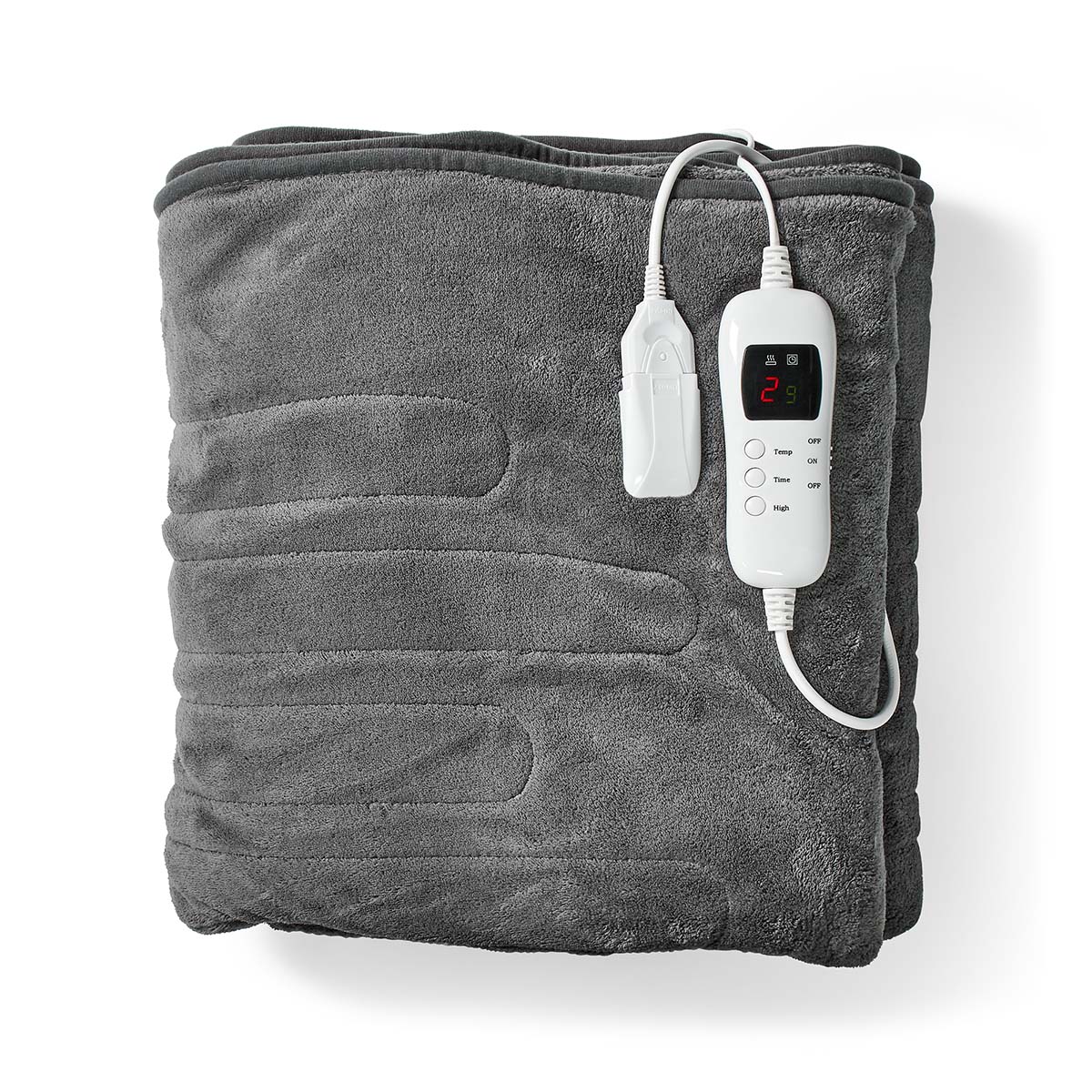 Nedis PEBL150CGY XXL elektrische deken - 200 x 180 cm
