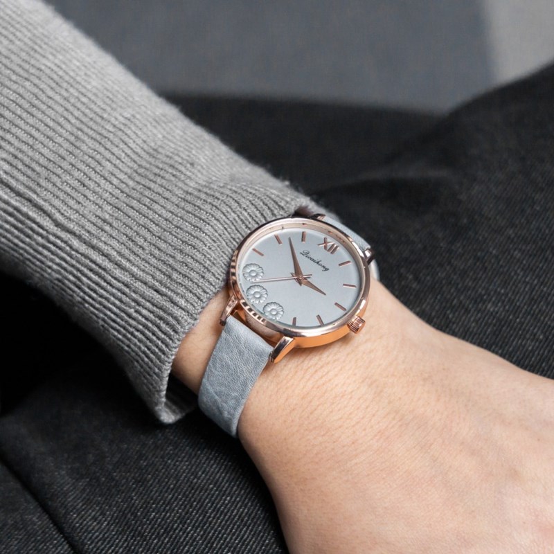 Montre Femme CHTIME bracelet Cuir Gris