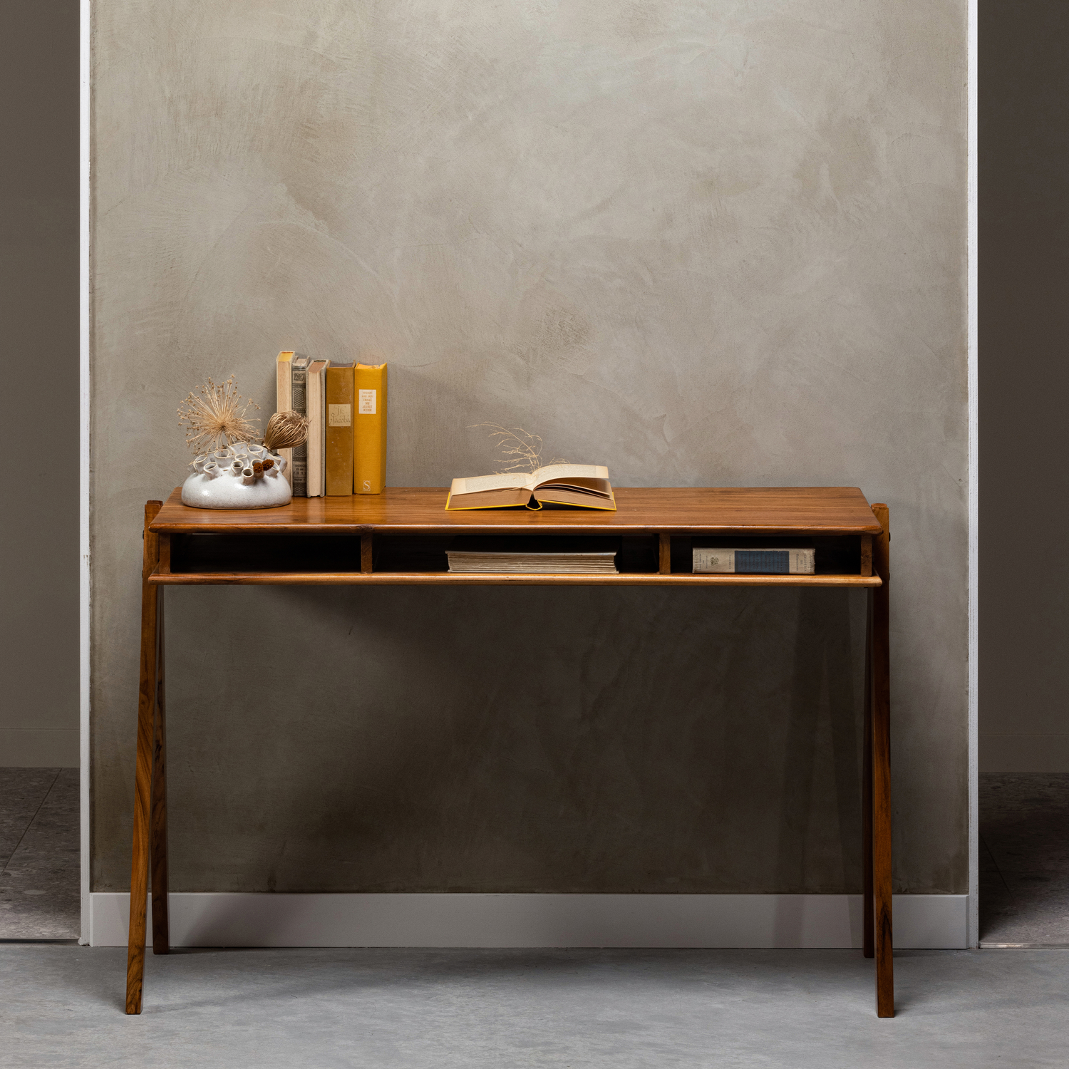 WOOOD Compartment Bureau - Hout - Bruin - 78x120x50