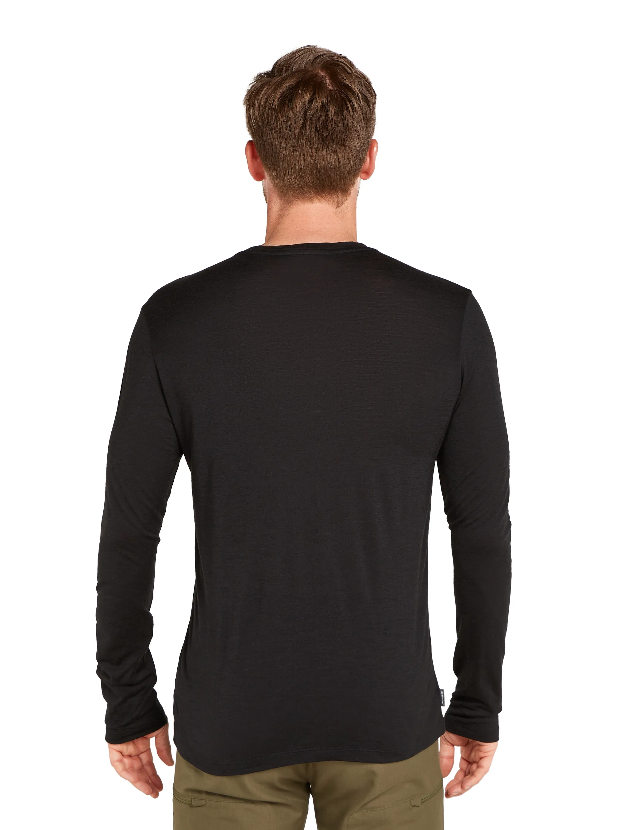 Icebreaker Merino 150 Tech Lite Long Sleeve T-Shirt Bear Lift Black