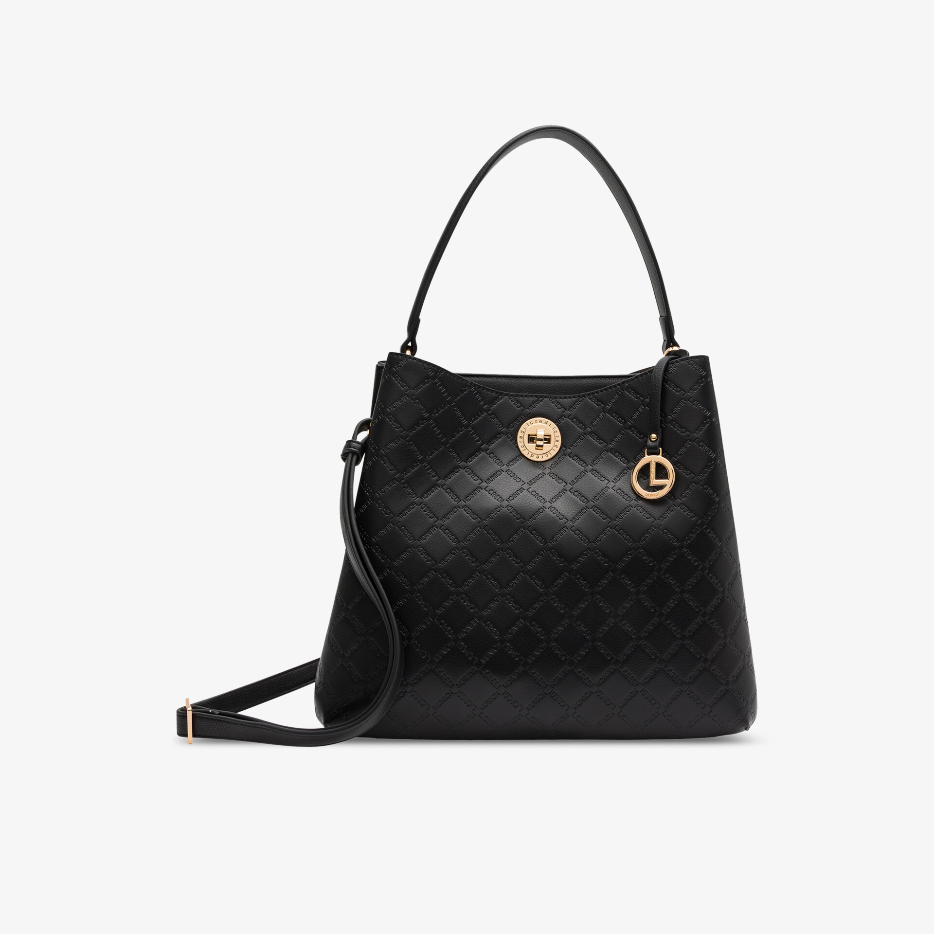 L.CREDI Filiberta Damen Handtaschen schwarz