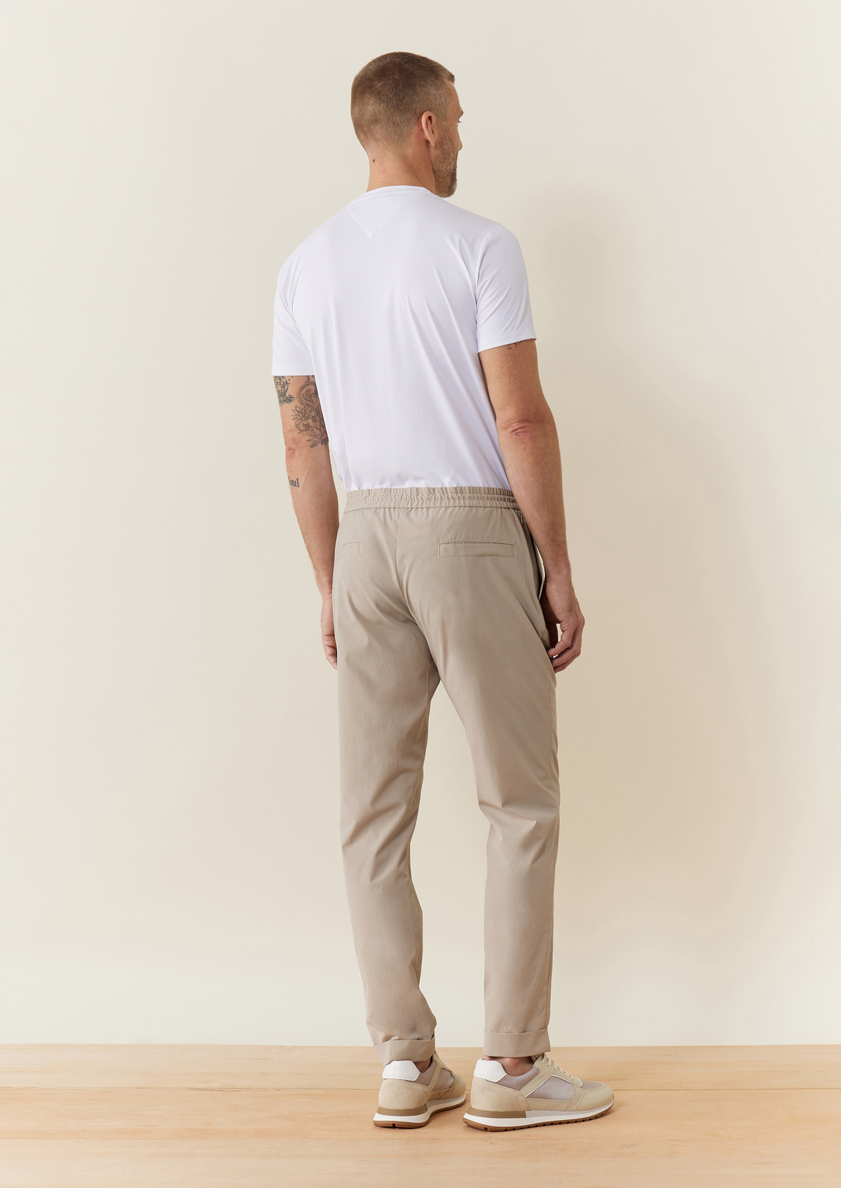 Pantalon casual Judicieux slack skinny uni gris