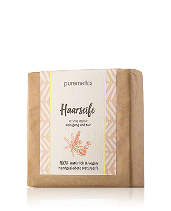 puremetics Natuurlijke Zepen Haarseife Rizinus Repair 100g