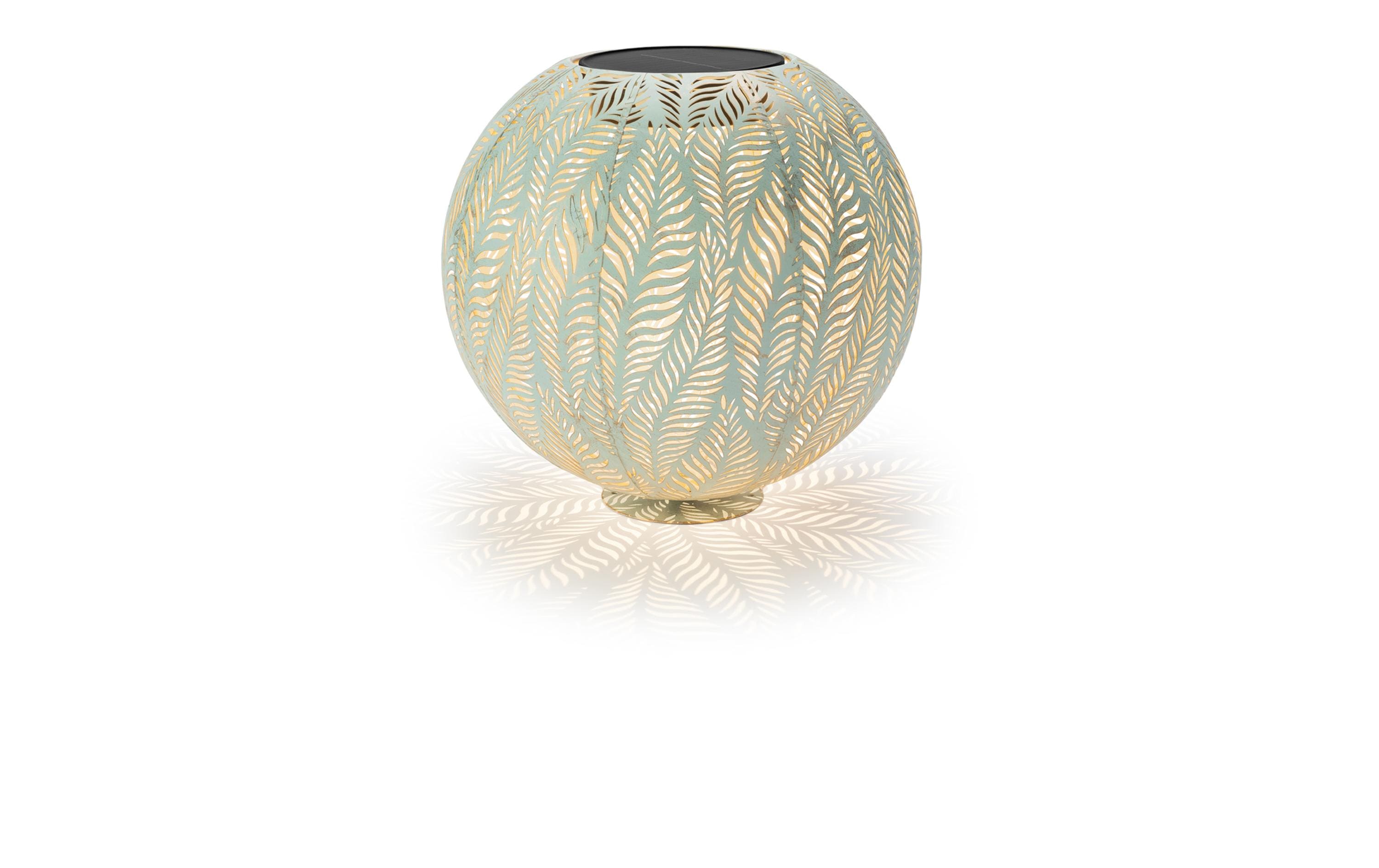 Windlicht Solar Antic Ball Lara, Ø 30 cm, MintSolarleuchte zum Aufstellen