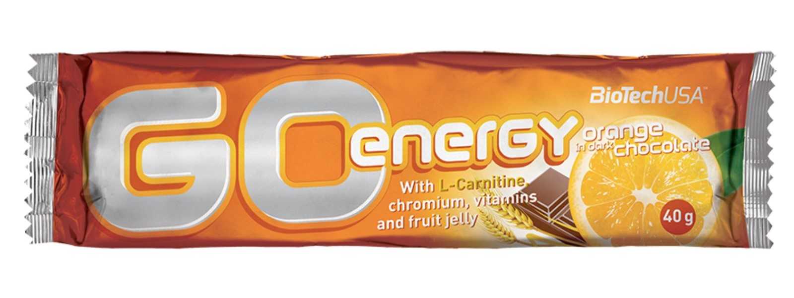 Barra energética Biotech USA Go Energy Bar 40 g