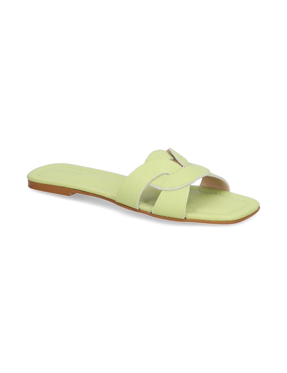 Glattleder Pantoffel
