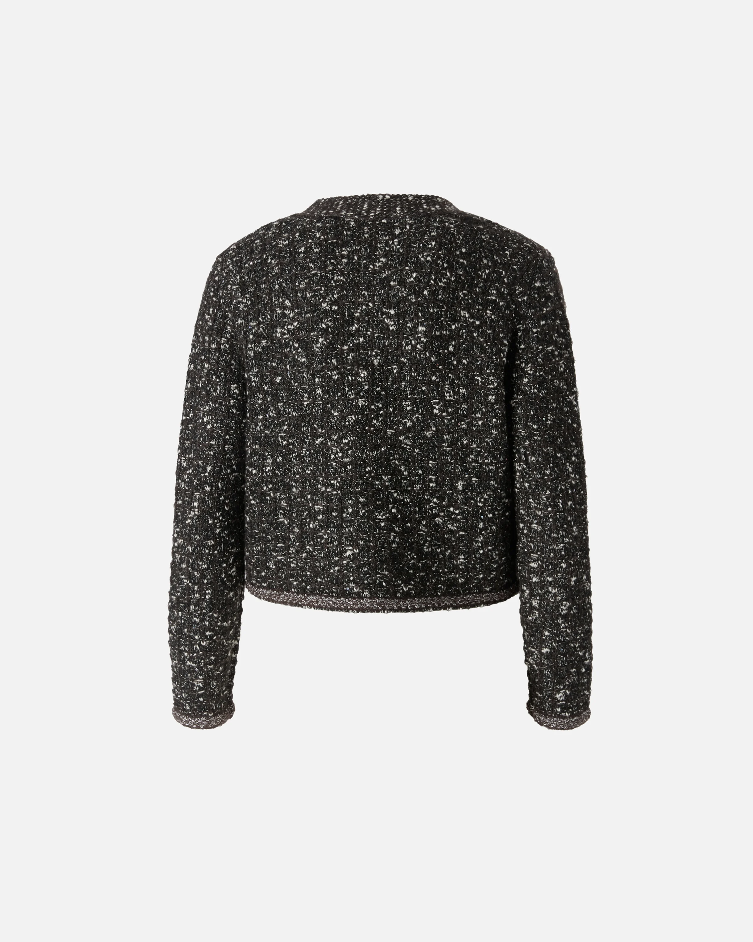 Cardigan court à paillettes et col v | Multicolore