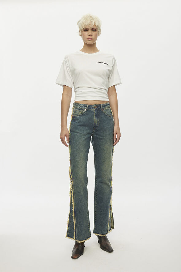 Oval Square River Split Jeans 0106 0106 vintage blue