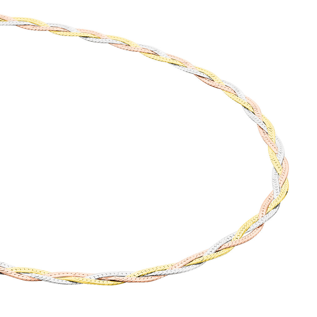 Collier Elae Argent Tricolore