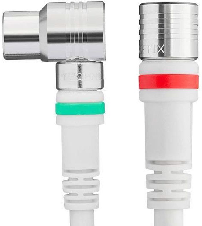 Technetix Aansluitset - Coax Aansluitkabel en Adapters - Ziggo Geschikt