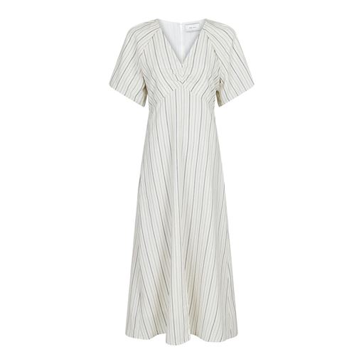 Neo Noir Bomba Stripe Kjole, Off White, 34