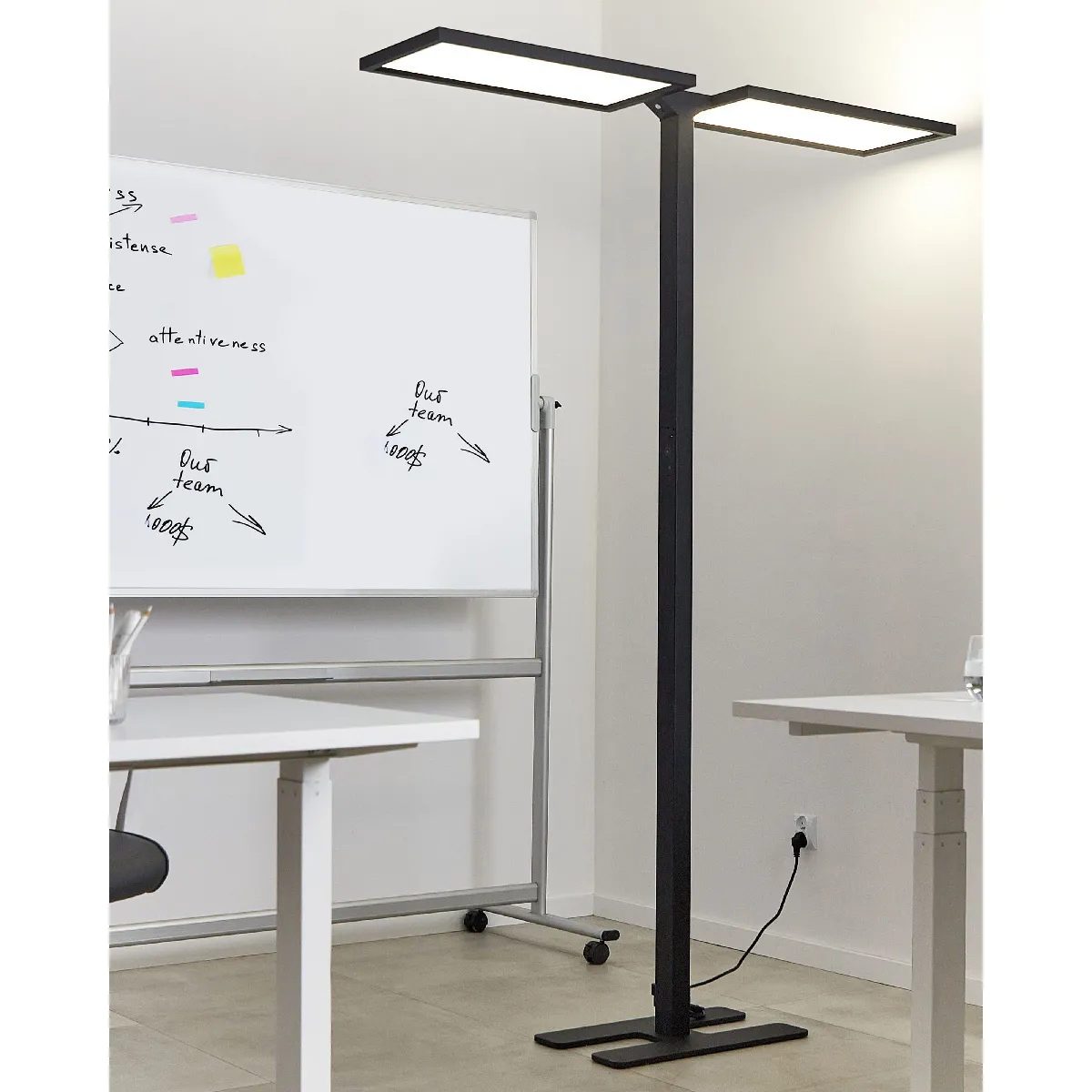Beliani SCULPTOR Lampadaire Noir